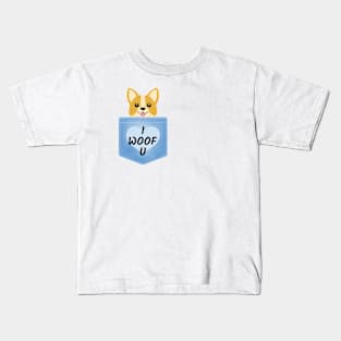 Woof Puppy Lover Cute Kids T-Shirt